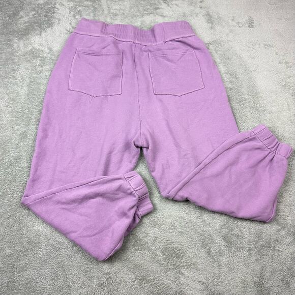 Revolve Pistola Size L Purple Haze High Rise Wynn Cozy Embroidered Sweatpants - Picture 2 of 8